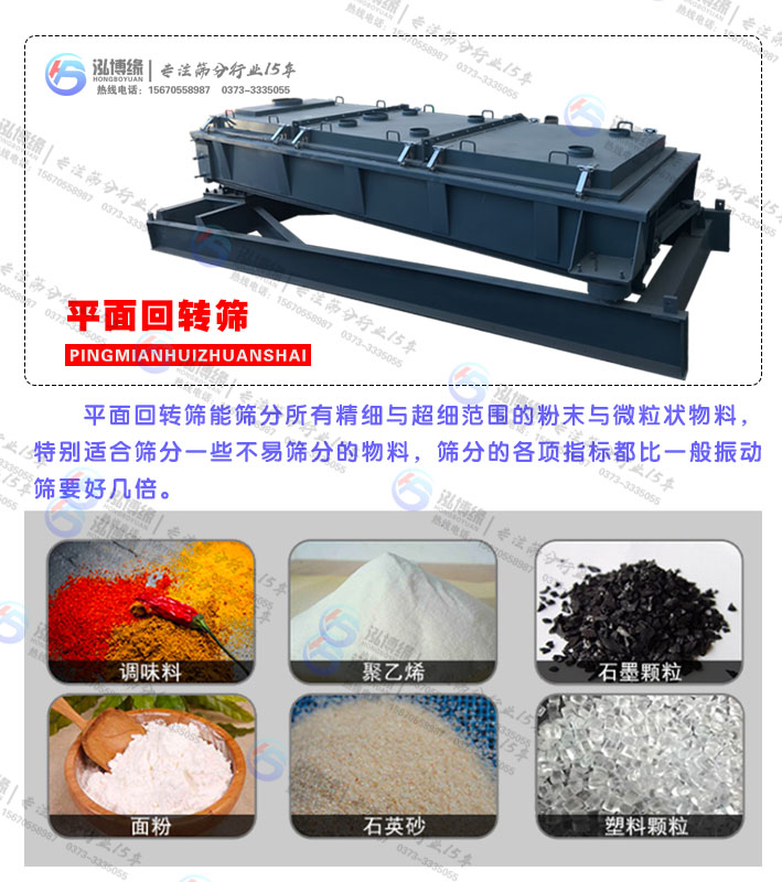 【廠家推薦】解決微粒狀物料篩分難題——平面回轉篩